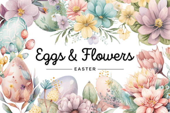 Download Easter Eggs Floral Watercolor - Premium Resources